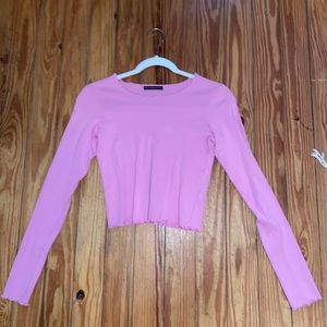 Brandy Melville long sleeve cropped shirt